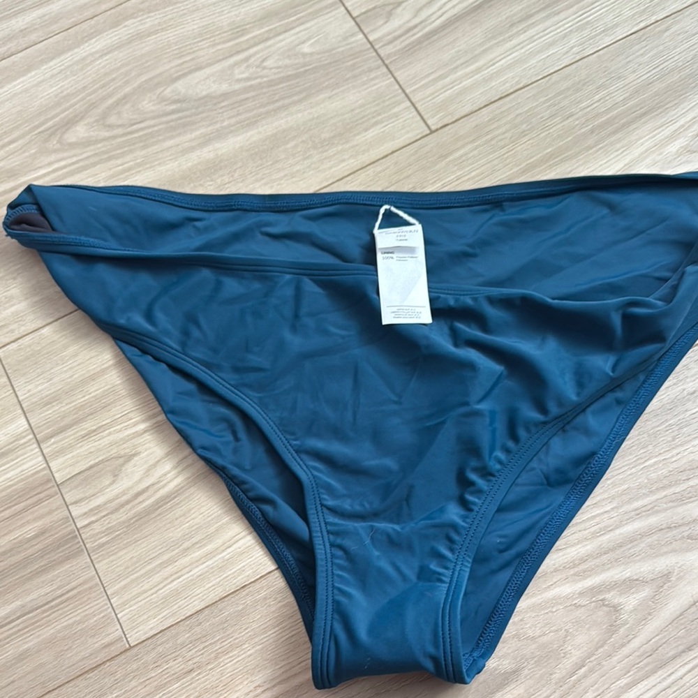 Cupshe Blue Triangle Bikini Medium Coverage